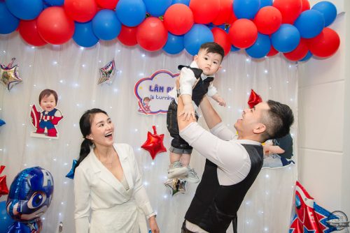 Chụp ảnh thôi nôi tại Nhà cho bé Lâm Minh