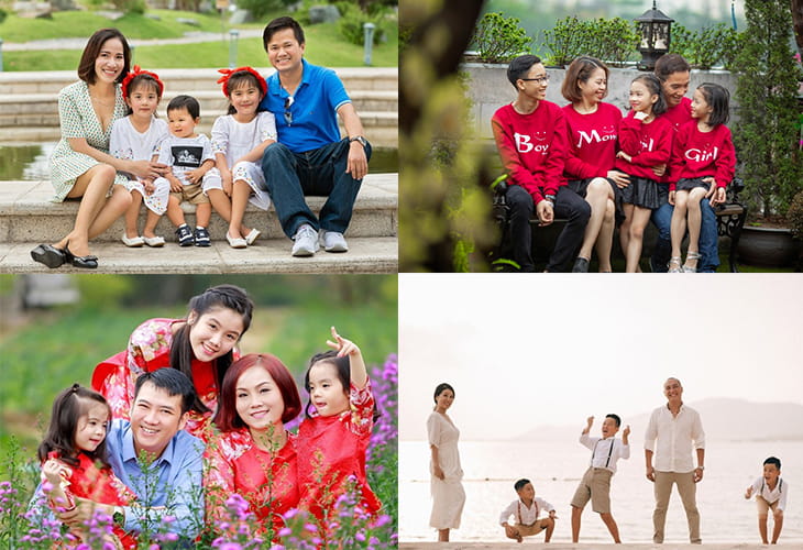 Chụp ảnh gia đình gắn liền với những sự kiện, kỷ niệm hoặc sở thích đặc biệt của gia đình
