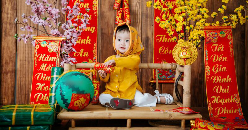 Tổng hợp 10+ concept chụp ảnh tết cho bé yêu siêu đáng yêu