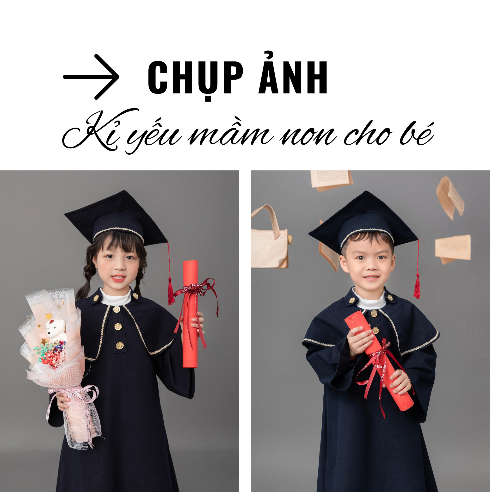 Concept chụp ảnh kỷ yếu mầm non 