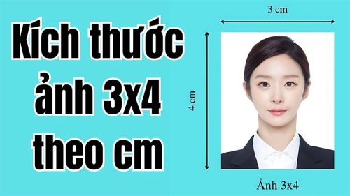 Bảng minh họa kích thước ảnh thẻ và ứng dụng