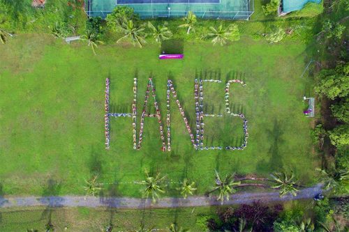 Flycam chụp góc rộng – xếp chữ Hanse