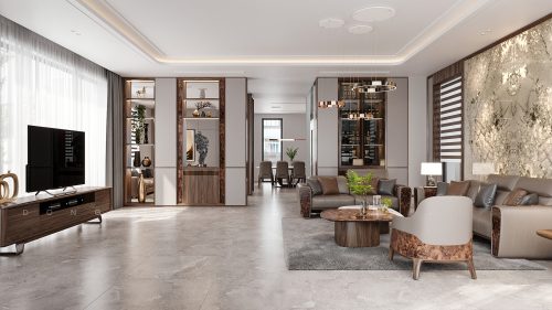 Ảnh nội thất villa Thanh Hóa tone sáng tự nhiên
