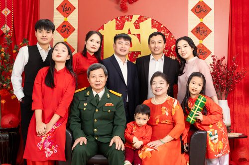 tạo dáng chụp ảnh Tết cùng gia đình ở Thanh Hóa